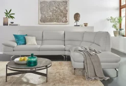 CALIA ITALIA Ecksofa »Dave, italienisches Designsofa L-Form, erstklassiger Sitzkomfort« Ottomane wahlweise links oder rechts, in zwei tollen Lederqualitäten