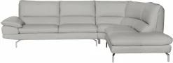CALIA ITALIA Ecksofa »Dave, italienisches Designsofa L-Form, erstklassiger Sitzkomfort« Ottomane wahlweise links oder rechts, in zwei tollen Lederqualitäten