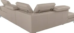 CALIA ITALIA Ecksofa »Nove, erstklassiger Sitzkomfort, mit tollen Komfortfunktionen, L-Form« mit Kopf- und elektrischer Relaxfunktion, in Leder