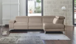 CALIA ITALIA Ecksofa »Nove, mit erstklassigen Sitzkomfort und Komfortfunktion« L-Form, mit hochwertigem Lederbezug