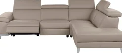 CALIA ITALIA Ecksofa »Nove, mit erstklassigen Sitzkomfort und Komfortfunktion« L-Form, mit hochwertigem Lederbezug