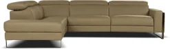 CALIA ITALIA Ecksofa »Pier, Design und erstklassiger Sitzkomfort im Einklang, L-Form« in hochwertigem Lederbezug, 310 cm Breite