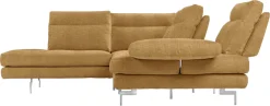 CALIA ITALIA Ecksofa »Toby Wing, B/T: 288/232 cm, Multifunktionssofa, Designsofa, L-Form« Sitztiefenverstellung und Armteilfunktion, Füße chrom glänzend
