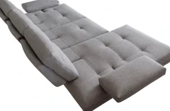 CALIA ITALIA Ecksofa »Toby Wing, B/T: 278/153 cm, Designsofa mit hohem Sitzkomfort, L-Form« inklusive Sitztiefenverstellung, Füße in chrom glänzend