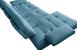 CALIA ITALIA Ecksofa »Toby Wing, B/T: 308/153 cm, Multifunktionssofa, Designsofa, L-Form« inkl. Sitztiefenverstellung und Armlehnfunktion, Füße in schwarz matt