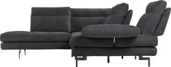 CALIA ITALIA Ecksofa »Toby Wing, B/T: 288/232 cm, Designsofa mit sensationellem Sitzkomfort« L-Form, Sitztiefenverstellung, funktionale Ecke, Füße in schwarz matt