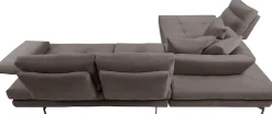CALIA ITALIA Ecksofa »Toby Wing, B/T: 288/232 cm, Designsofa, Premium Sitzkomfort, L-Form« Sitztiefenverstellung, wahlw. mit Kissen-Set,Füße schwarz matt
