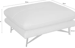 CALIA ITALIA Hocker »Cezanne bequem und elegant, B/T 90/70cm, hochwertiger Designfuß«