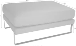 CALIA ITALIA Hocker »Romeo bequem und hochwertig verarbeitet, B/T 96/70cm«