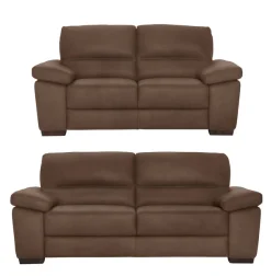 CALIA ITALIA Polstergarnitur »Gaia, hochwertige Garnitur aus 2-Sitzer & 3-Sitzer im edlen Design« Set, 2 Stk. tlg. aus pflegeleichtem Luxus-Microfaser Ginevra Hydro Care