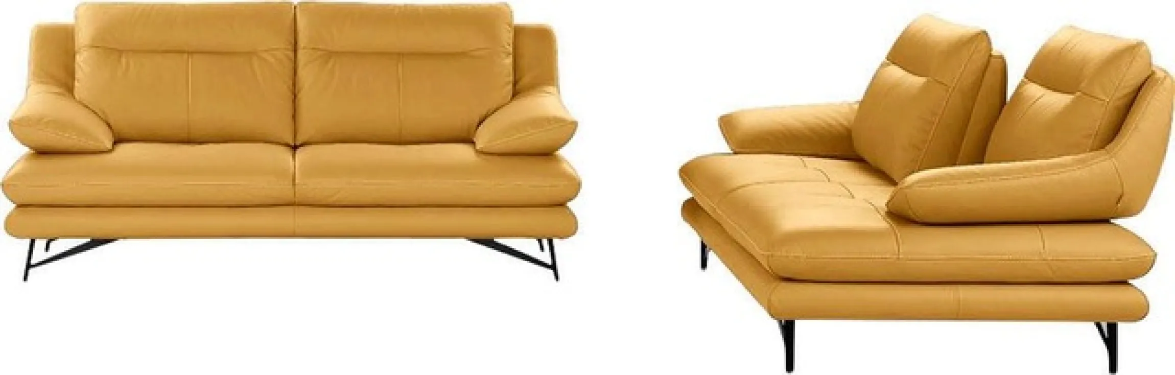 CALIA ITALIA 2,5-Sitzer »Cezanne, italienisches Design trifft erstklassigen Sitzkomfort, Leder« Edles Designsofa in besonders langlebigen & pflegeleichten Lederarten
