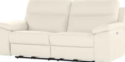 CALIA ITALIA 3-Sitzer »Primo, hoher Sitzkomfort mit tollem Design« in Leder,optional mit elektrischer Relaxfunktion
