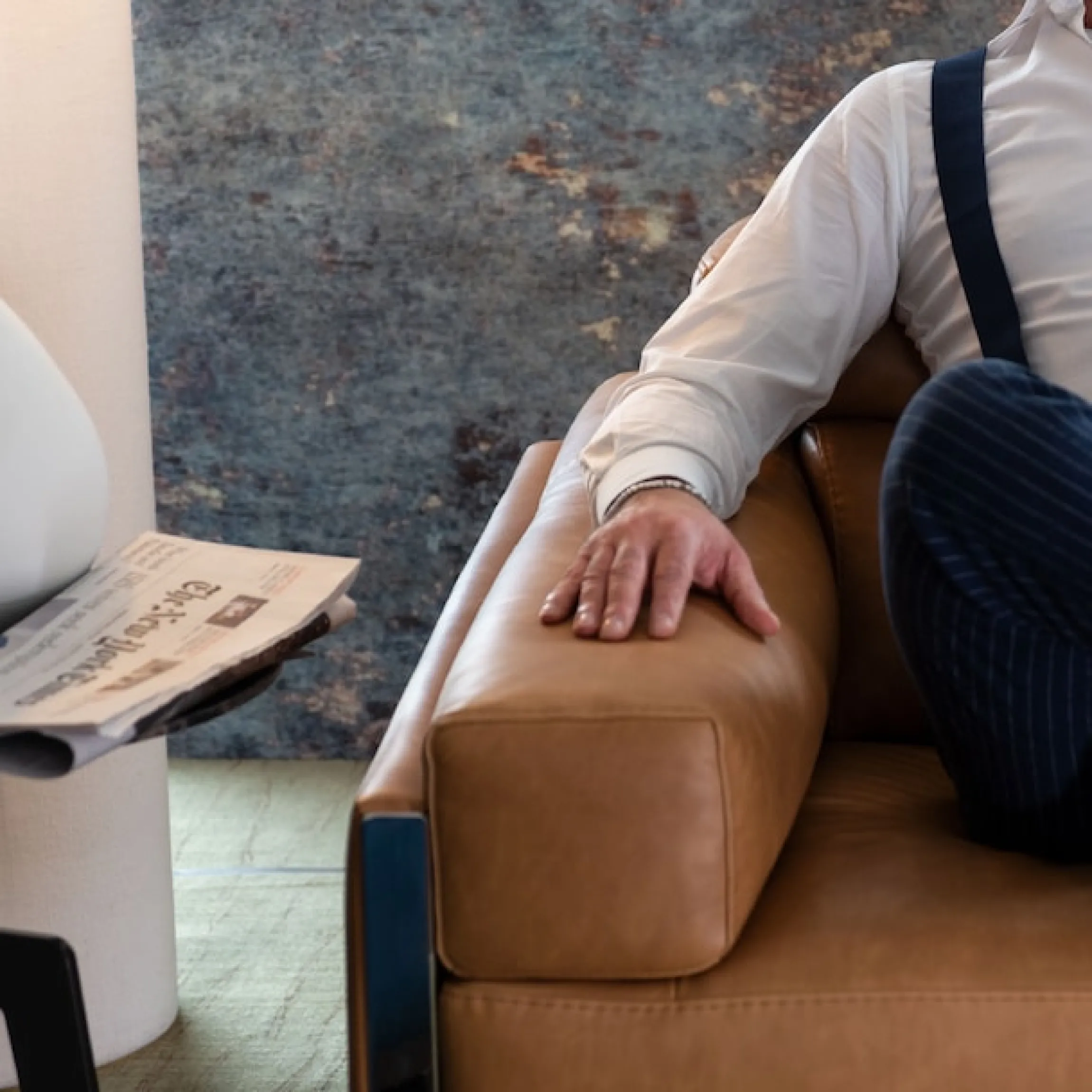 CALIA ITALIA 2-Sitzer »Romeo, Designsofa der Extraklasse mit tollem Sitzkomfort, Breite 182cm« edle Design Kufenfüße und edlem Lederbezug