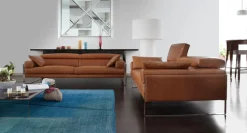 CALIA ITALIA 2,5-Sitzer »Romeo, Designsofa der Extraklasse mit tollem Sitzkomfort« Designkufenfuß und hochwertigem Lederbezug