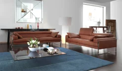 CALIA ITALIA 2,5-Sitzer »Romeo, Designsofa der Extraklasse mit tollem Sitzkomfort« Designkufenfuß und hochwertigem Lederbezug