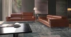 CALIA ITALIA 2,5-Sitzer »Romeo, Designsofa der Extraklasse mit tollem Sitzkomfort« Designkufenfuß und hochwertigem Lederbezug