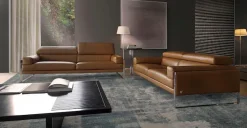 CALIA ITALIA 2,5-Sitzer »Romeo, Designsofa der Extraklasse mit tollem Sitzkomfort« Designkufenfuß und hochwertigem Lederbezug