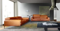 CALIA ITALIA 2,5-Sitzer »Romeo, Designsofa der Extraklasse mit tollem Sitzkomfort« Designkufenfuß und hochwertigem Lederbezug