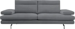 CALIA ITALIA 3,5-Sitzer »Toby Wing, 228 cm breit, italienisches Designsofa, Megasofa« inkl. Sitztiefenverstellung und Armteilfunktion, Füße in Schwarz matt