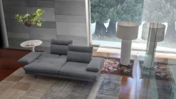 CALIA ITALIA 3,5-Sitzer »Toby Wing, 228 cm breit, italienisches Designsofa, Megasofa« inkl. Sitztiefenverstellung und Armteilfunktion, Füße in Schwarz matt