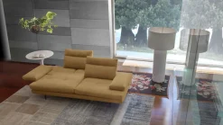 CALIA ITALIA 3-Sitzer »Toby Wing, 208 cm breit, Designsofa, hochwertige Verarbeitungsdetails« inkl. Sitztiefenverstellung und Armteilfunktion, Füße in Schwarz matt