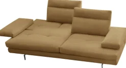 CALIA ITALIA 3-Sitzer »Toby Wing, 208 cm breit, Designsofa, hochwertige Verarbeitungsdetails« inkl. Sitztiefenverstellung und Armteilfunktion, Füße in Schwarz matt