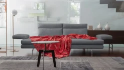 CALIA ITALIA 3,5-Sitzer »Toby Wing, 228 cm breit, Designsofa mit erstklassigem Sitzkomfort« inklusive Sitztiefenverstellung, Füße in Chrom glänzend
