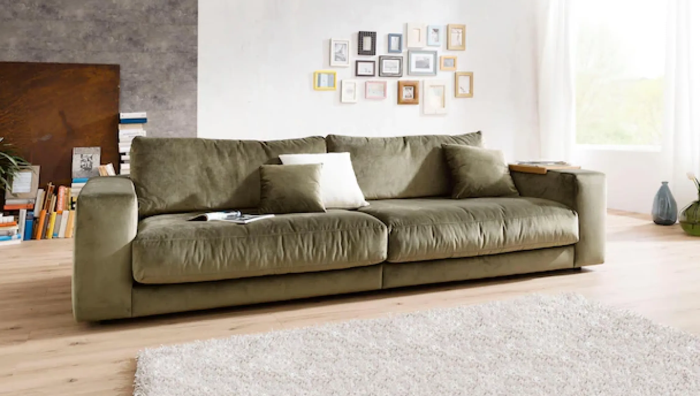 3C Candy Big-Sofa »Enisa II, elegantes Mega-Sofa, super bequem und toll verarbeitet,« bestehend aus Modulen, daher auch individuell aufstellbar