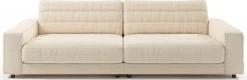 3C Candy Big-Sofa »Stripes Megasofa, tolle Verarbeitungsdetails, bequem, Breite 296cm« Lose Rückenkissen, mit feiner Quersteppung