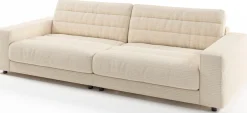 3C Candy Big-Sofa »Stripes Megasofa, tolle Verarbeitungsdetails, bequem, Breite 296cm« Lose Rückenkissen, mit feiner Quersteppung