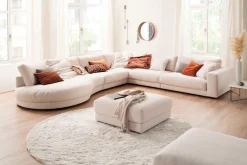 3C Candy Ecksofa »Enisa II, bequem und komfortabel,Mega Familiensofa, L-Form« incl. 3 Flatterkissen, wahlweise mit Flecken-Schutz-Bezug Easy care