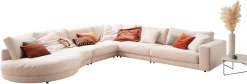 3C Candy Ecksofa »Enisa II, bequem und komfortabel,Mega Familiensofa, L-Form« incl. 3 Flatterkissen, wahlweise mit Flecken-Schutz-Bezug Easy care