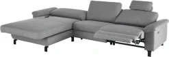 3C Candy Ecksofa »Mainau L-Form« Relaxfunktion im 1,5-Sitzer, motorische Schlaffunktion in Longchair