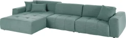 3C Candy Ecksofa »Yoshy mit Komfortfunktionen, modern und bequem, L-Form« Zwei verschiedene Sitztiefen durch verstellbare Rückenlehne