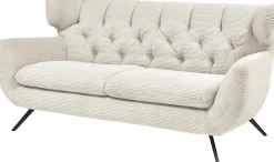 3C Candy 2,5-Sitzer »Beatrice, extravagantes Megasofa, bequem, Küchensofa, Breite 200cm« mit Rückensteppung im Rautenmuster,in Samt Optik oder in Breitcord