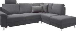 3C Carina Ecksofa »Korfu L-Form« incl.- 1 Kopfstütze, wahlweise mit Schlafunktion und Stauraum