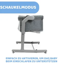 Chicco Beistellbett »Next2Me Magic Evo Dark Grey« mit Schaukelmodus; inklusive Transporttasche