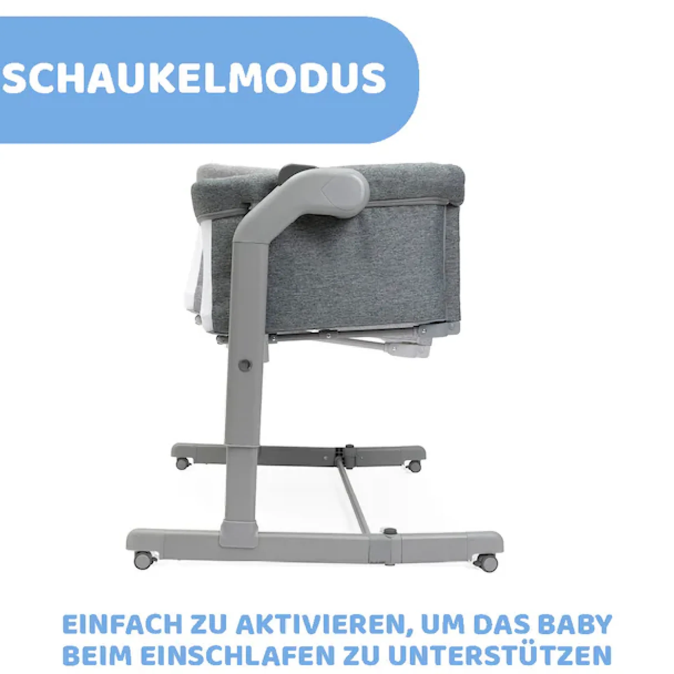 Chicco Beistellbett »Next2Me Magic Evo Dark Grey« mit Schaukelmodus; inklusive Transporttasche
