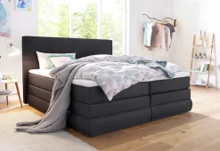 COLLECTION AB Boxspringbett »Ninoni« inkl. Bettkasten, Topper und wahlweise mit LED-Beleuchtung