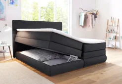 COLLECTION AB Boxspringbett »Ninoni« inkl. Bettkasten, Topper und wahlweise mit LED-Beleuchtung