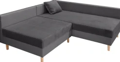 COLLECTION AB Ecksofa »Anton L-Form, B: 201 cm« 5 Zierkissen, Federkern