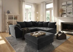 COLLECTION AB Ecksofa »Innsbruck L-Form, B: 247 cm« 3 Zierkissen, Federkern