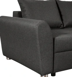 COLLECTION AB Ecksofa »Jana L-Form, B: 220 cm« Schlaffunktion, Bettkasten & 1 Zierkissen, Federkern