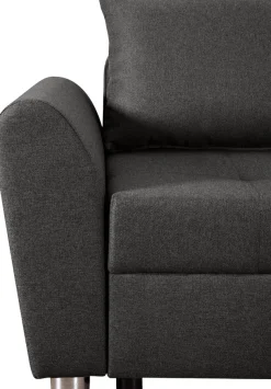 COLLECTION AB Ecksofa »Jana L-Form, B: 220 cm« Schlaffunktion, Bettkasten & 1 Zierkissen, Federkern