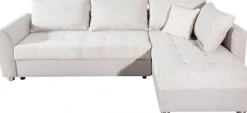 COLLECTION AB Ecksofa »Jana XL L-Form, B: 250 cm« Schlaffunktion, Bettkasten & 1 Zierkissen, Federkern