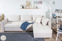 COLLECTION AB Ecksofa »Jana XL L-Form, B: 250 cm« Schlaffunktion, Bettkasten & 1 Zierkissen, Federkern
