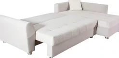 COLLECTION AB Ecksofa »Jana XL L-Form, B: 250 cm« Schlaffunktion, Bettkasten & 1 Zierkissen, Federkern