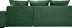 COLLECTION AB Ecksofa »Josy L-Form, B: 214 cm in Cord, Cord-Mix« Schlaffunktion, Bettkasten & 2 Zierkissen, Federkern
