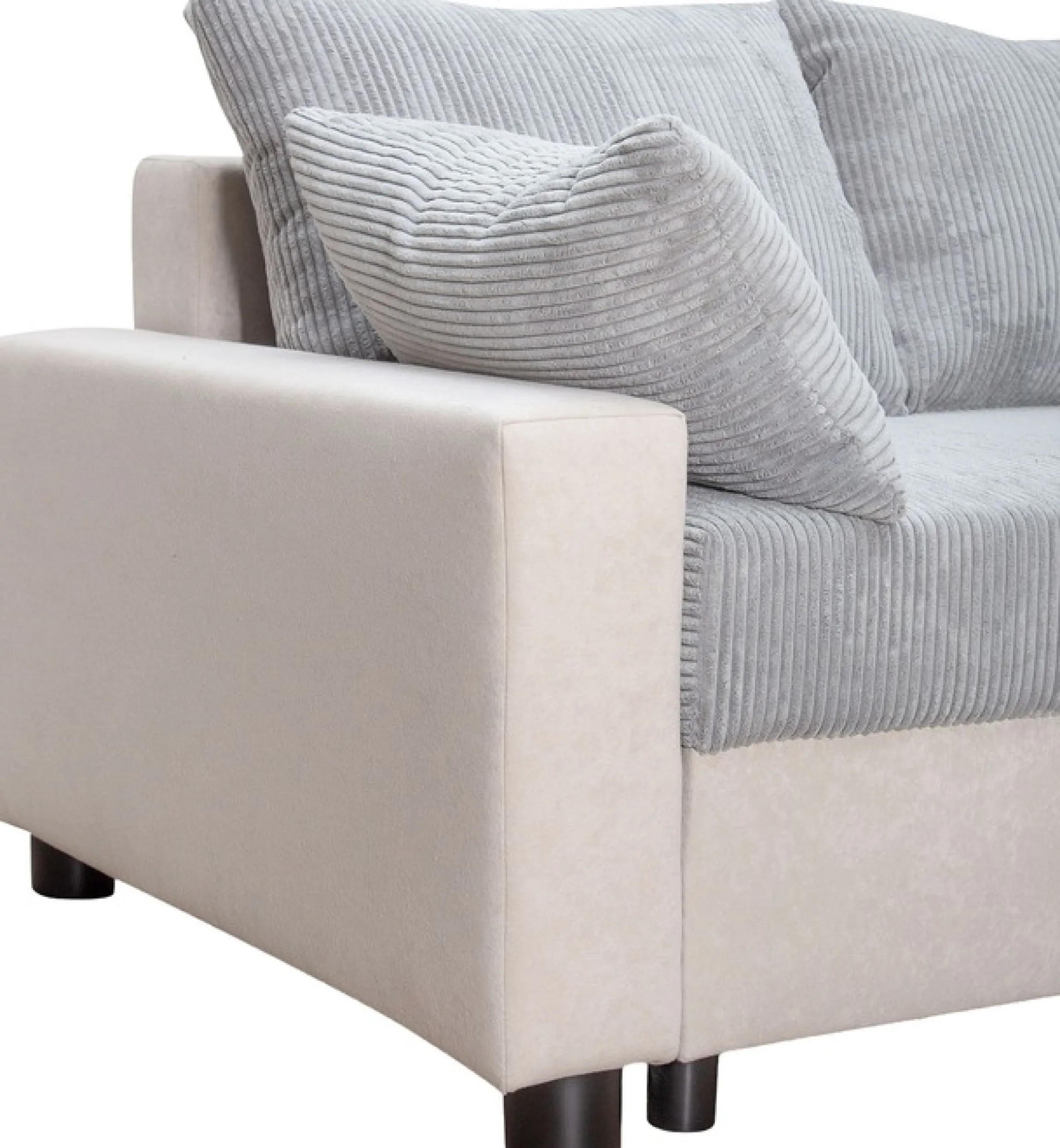 COLLECTION AB Ecksofa »Parma L-Form, B: 224 cm« Schlaffunktion, Bettkasten & 2 Zierkissen, Federkern