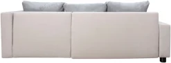 COLLECTION AB Ecksofa »Parma L-Form, B: 224 cm« Schlaffunktion, Bettkasten & 2 Zierkissen, Federkern